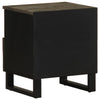 Nachttisch Ulya Schwarz 40x33x46cm (Mangoholz)
