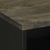 Schwarzer Nachttisch Berar 50x33x62cm (Mangoholz)