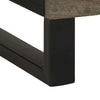 Schwarzer Nachttisch Berar 50x33x62cm (Mangoholz)