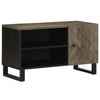 Schwarzes TV-Lowboard Haylee 80x33x46cm (Mangoholz)