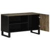Schwarzes TV-Lowboard Haylee 80x33x46cm (Mangoholz)