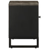 Schwarzes TV-Lowboard Haylee 80x33x46cm (Mangoholz)