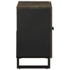 Waschtischunterschrank Manduta, schwarz, 62x33x58cm (Massivholz Mangoholz)