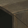 Waschtischunterschrank Manduta, schwarz, 62x33x58cm (Massivholz Mangoholz)