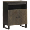 Schwarzes Sideboard Tutekov 60x33x75cm (Massivholz Mango)