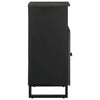 Schwarzes Sideboard Tutekov 60x33x75cm (Massivholz Mango)