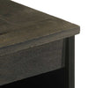 Schwarzes Sideboard Tutekov 60x33x75cm (Massivholz Mango)