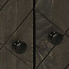 Schwarzes Sideboard Tutekov 60x33x75cm (Massivholz Mango)