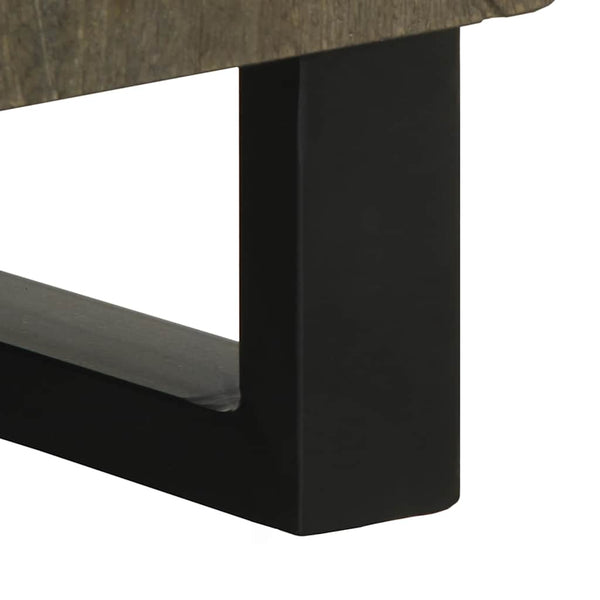 Schwarzes Sideboard Tutekov 60x33x75cm (Massivholz Mango)