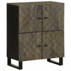 Schwarze Kommode Zorinel 60x33x75cm (Mangoholz)