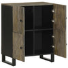 Schwarze Kommode Zorinel 60x33x75cm (Mangoholz)