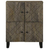 Schwarze Kommode Zorinel 60x33x75cm (Mangoholz)