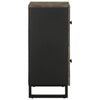 Schwarze Kommode Zorinel 60x33x75cm (Mangoholz)