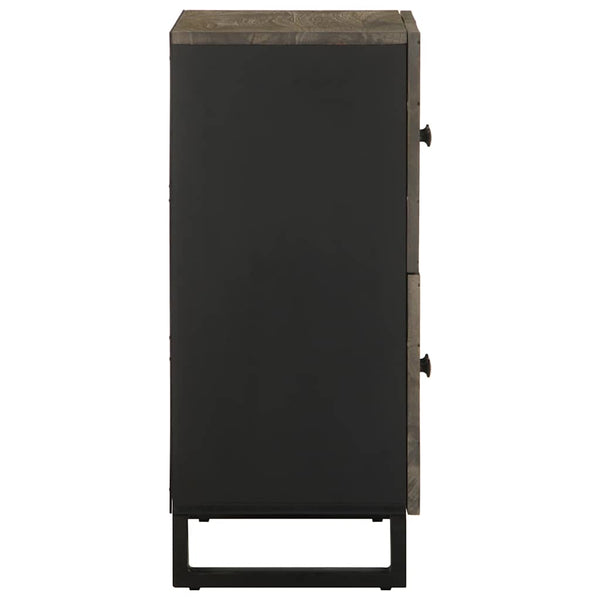 Schwarze Kommode Zorinel 60x33x75cm (Mangoholz)