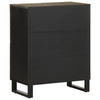 Schwarze Kommode Zorinel 60x33x75cm (Mangoholz)