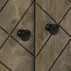 Schwarze Kommode Zorinel 60x33x75cm (Mangoholz)