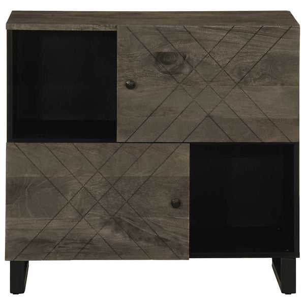 Schwarzes Sideboard Sigrit 80x33x75cm (Mangoholz)