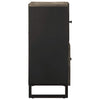 Schwarzes Sideboard Sigrit 80x33x75cm (Mangoholz)