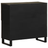 Schwarzes Sideboard Sigrit 80x33x75cm (Mangoholz)
