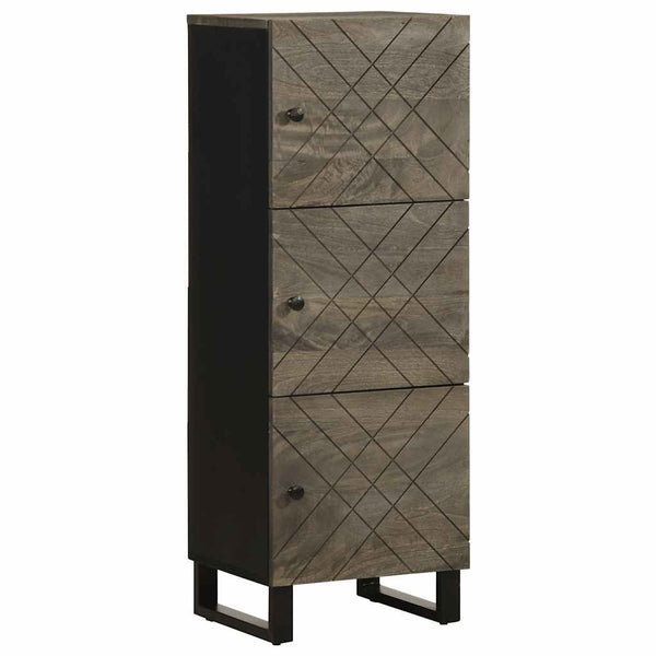 Schwarzer Schrank Boroka 40x33x110cm (Mangoholz)