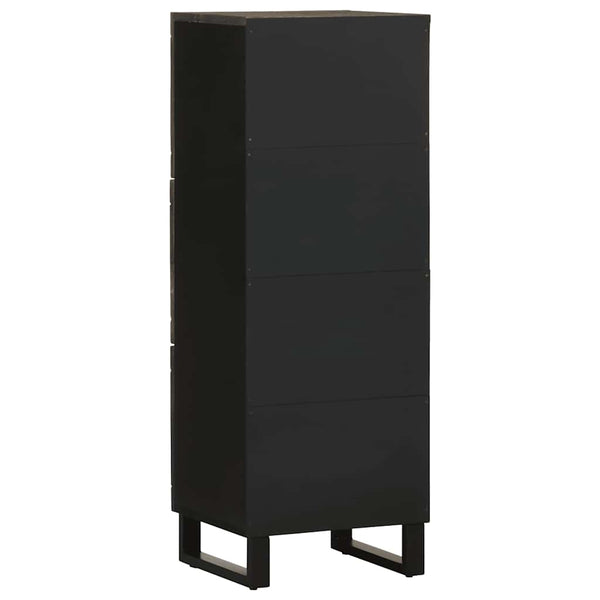 Schwarzer Schrank Boroka 40x33x110cm (Mangoholz)