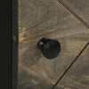 Schwarzer Schrank Boroka 40x33x110cm (Mangoholz)