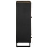 Schwarzer Schrank Sadife 60x33x100cm (Mangoholz)