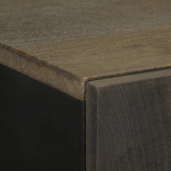 Schwarzer Schrank Sadife 60x33x100cm (Mangoholz)