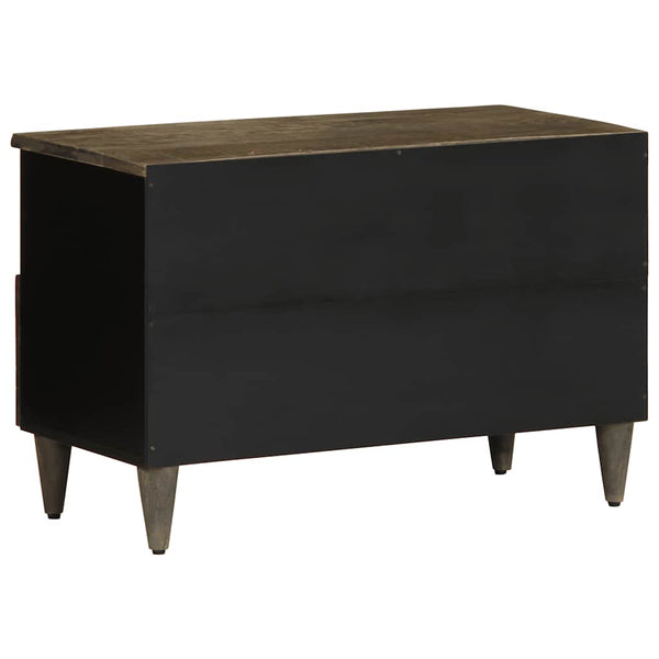 Hellgraues TV-Möbel Martinia 70x33,5x46cm (Massivholz Mango)