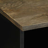 Hellgraues TV-Möbel Martinia 70x33,5x46cm (Massivholz Mango)