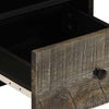 Hellgraues TV-Möbel Martinia 70x33,5x46cm (Massivholz Mango)