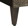 Hellgraues TV-Möbel Martinia 70x33,5x46cm (Massivholz Mango)