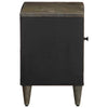 Hellgrauer TV-Schrank Zlatinka 80x31,5x46cm (Massivholz Mango)