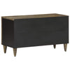 Hellgrauer TV-Schrank Zlatinka 80x31,5x46cm (Massivholz Mango)