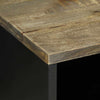 Hellgrauer TV-Schrank Zlatinka 80x31,5x46cm (Massivholz Mango)