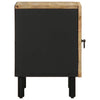 Schwarzer Nachttisch Viga 40x33,5x46cm (Mangoholz massiv)
