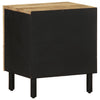 Schwarzer Nachttisch Viga 40x33,5x46cm (Mangoholz massiv)