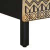 Schwarzer Nachttisch Viga 40x33,5x46cm (Mangoholz massiv)