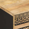 Schwarzer Nachttisch Caro 40x33,5x46cm (Mangoholz massiv)