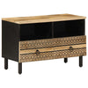 TV-Schrank Moanti Schwarz 70x33,5x46cm (Mangoholz massiv)