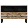 TV-Schrank Moanti Schwarz 70x33,5x46cm (Mangoholz massiv)