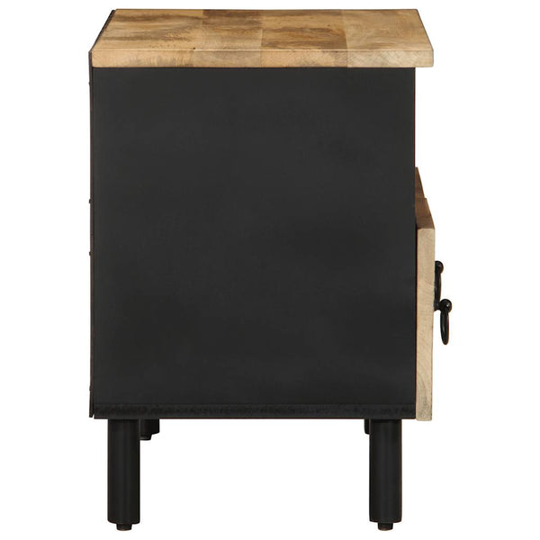 TV-Schrank Moanti Schwarz 70x33,5x46cm (Mangoholz massiv)