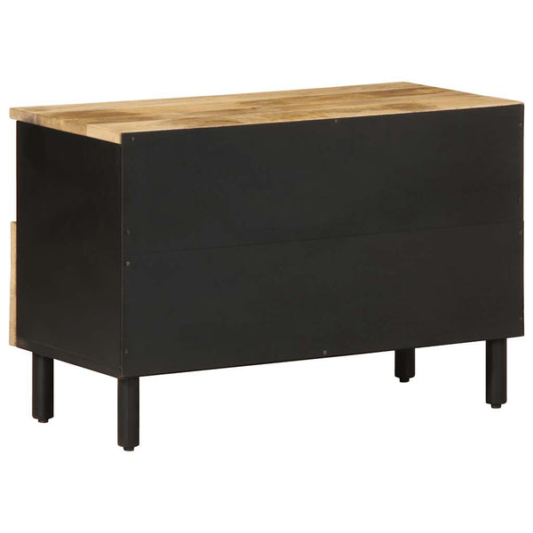 TV-Schrank Moanti Schwarz 70x33,5x46cm (Mangoholz massiv)