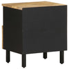 Nachtschrank Kasar 40x33x46cm schwarz (Mango Massivholz)