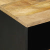 Nachtschrank Kasar 40x33x46cm schwarz (Mango Massivholz)