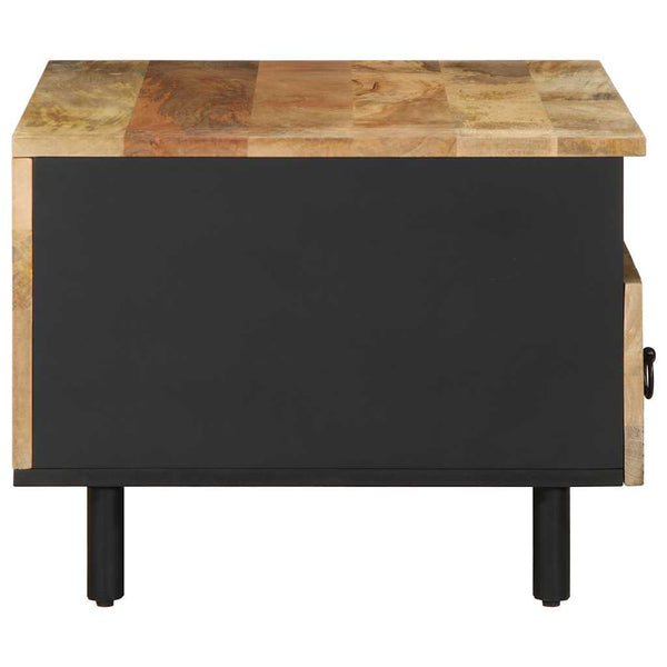 Schwarzer Couchtisch Remut 80x54x40cm (Mangomassivholz)