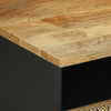 Schwarzer Couchtisch Remut 80x54x40cm (Mangomassivholz)