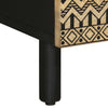 Schwarzer Couchtisch Remut 80x54x40cm (Mangomassivholz)