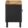 Schwarzer TV-Schrank Contina 80x33,5x46cm (Mangoholz massiv)