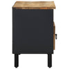 Schwarzer TV-Schrank Sotiris 80x33,5x46cm (Massivholz Mango)